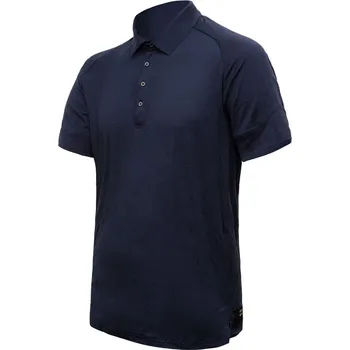 cyklistický dres Polo pánské triko kr.rukáv SENSOR MERINO ACTIVE deep blue L