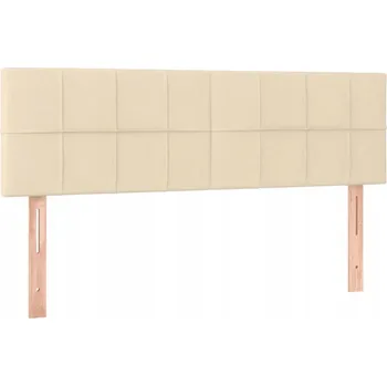 Klasické čelo postele s nastavitelnou výškou, krémové, 144x5x78/88 cm
