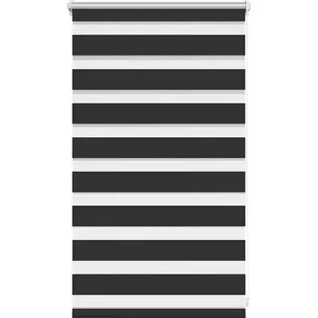 Roleta Zatemňovací/propouštějící roleta, 50 x 100 cm, Černá, 100% Polyester