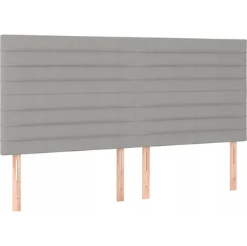 Čelo postele sametové nastavitelné tmavě šedé 180x5x118/128 cm