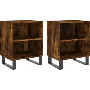 Noční stolek Noční stolek z dřevotřísky, kouřový dub, 40x30x50 cm