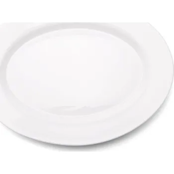 Talíř Skleněný servírovací talíř Bormioli Rocco Toledo 36 cm, opálové sklo, bílý