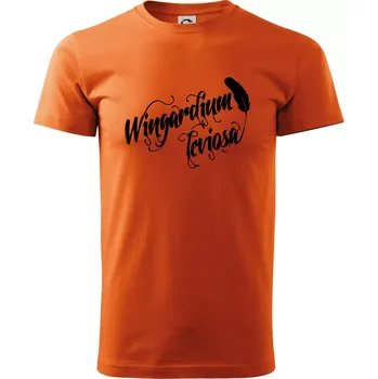 Pánské tričko Harry - Wingardium Leviosa - Klasické pánské triko vyšší gramáže - 3XL ( Oranžová )