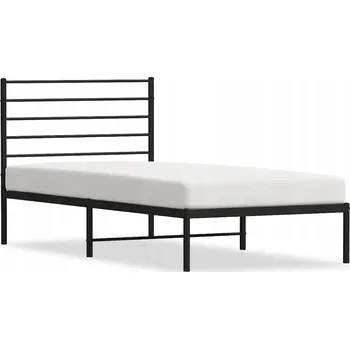 Postel Černý kovový rám postele 196 x 105 x 90 cm, vhodná matrace 100 x 190 cm