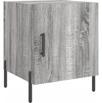 Noční stolek Noční stolek z dřevotřísky, šedý dub sonoma, 40x40x50 cm