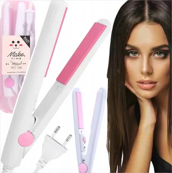 Žehlička na vlasy MINI ŽEHLIČKA NA VLASY NA VLASY PŘENOSNÁ CESTOVNÍ KERAMICKÁ MALÁ TURISTICKÁ