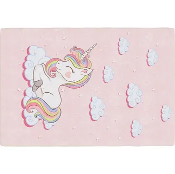 Koberec Koberec pro děti, sametový, protiskluzový, růžový, 160x230 cm