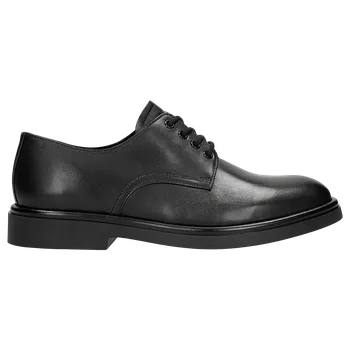 Pánské polobotky Klasické Černé Pánské Derby Z Lícové Kůže Wojas 1027651 44