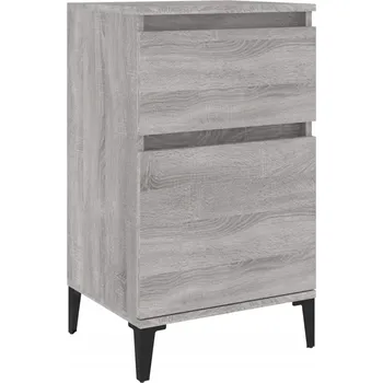 Noční stolek Elegantní noční stolek z dřevotřísky, šedý dub sonoma, 40x3