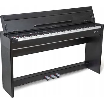 Klávesový nástroj DIGITÁLNÍ KLAVÍR PRO VÝUKU HRY 88 KLÁVES S KLAVIATUROU S KLADÍVKOVOU MECHANIKOU USB MIDI BK