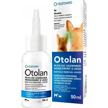 Kosmetika pro psa Eurowet Otolan 50 ml Kapky do uší pro psy a kočky - Odstraňovač ušního mazu