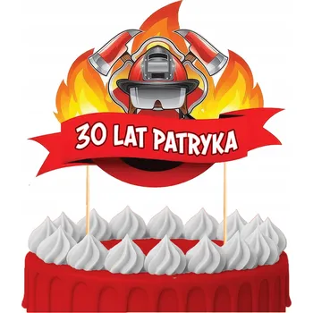 Obraz ZÁPICH DO DORTU Narozeninová Oslava Sto Let HASIČI HASIČ POSTAVIČKY OZDOBY 7