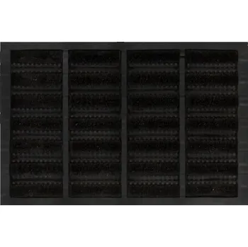 Rohožka Rohožka z kokosového vlákna a protiskluzové gumy, černá, 40x60 cm, 32 mm