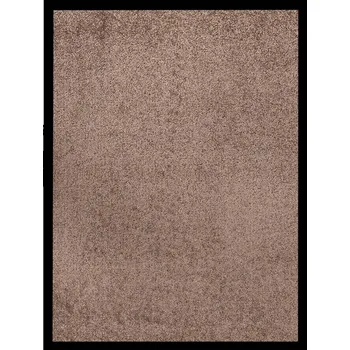 Vstupní rohožka velurová protiskluzová, hnědá, 60 x 80 cm