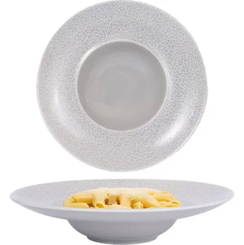 Talíř Hluboký talíř na polévku Bogucice Zina Grey Day 28 cm