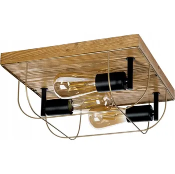 Britop Netuno hnědá dřevěná stropní svítidlo lampa