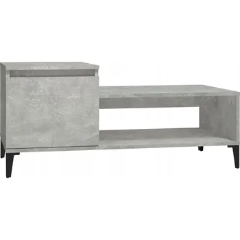 Konferenční stolek Konferenční stolek z dřevotřísky, šedá Betonu, 100x50x45 cm