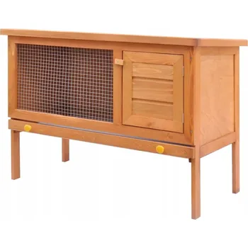 Obraz Dřevěná králíkárna se zelenou střechou 90x45x65,5 cm