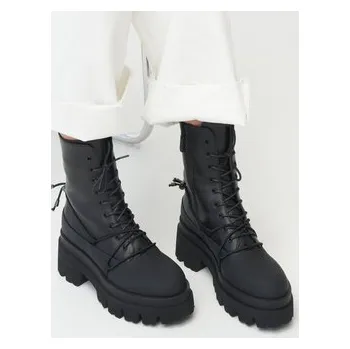 Dámské kozačky Estro Polokozačky ER00111821 Černá 40