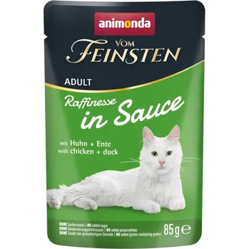 Krmivo pro kočku 48x85g animonda vom Feinsten Raffinesse v omáčce - s kuřecím a kachnou