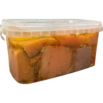 konzervovaná ryba Limbo Food Marinovaný losos v oleji 200 g