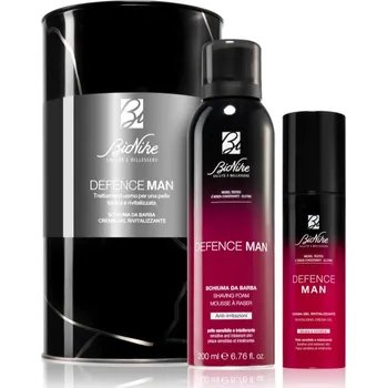 Kosmetická sada BioNike Defence BioNike Defence Man pěna na holení 200 ml + BioNike Defence Man energizující gelový krém pro citlivou a intolerantní pleť 50 ml