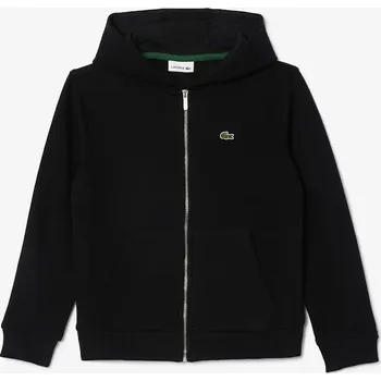 Chlapecká mikina Dětská bavlněná mikina Lacoste SJ9723 černá 99A, vel. 116