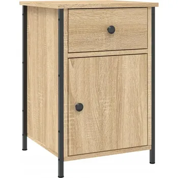 Noční stolek Noční stolek z materiálu na bázi dřeva, dub sonoma, 40x42x60 cm