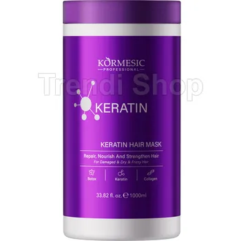 Vlasová regenerace Kormesic Keratin – maska na vlasy s keratinem 1000 ml