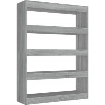 Knihovna Univerzální regál šedý dub sonoma 100x30x135 cm