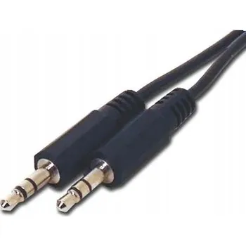 Audio kabel PremiumCord 5m audio kabel 3,5mm jack samec/samec, černý