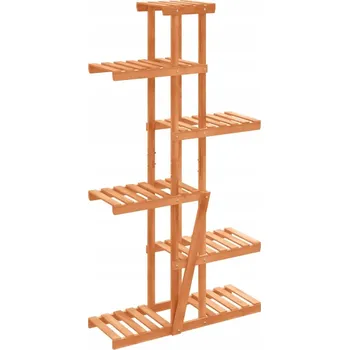 Květináč Držák Na Květináč z masivního jedlového dřeva, 75 x 25 x 140,5 cm, přírodní barva