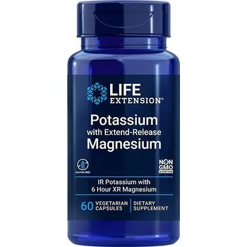 Life Extension Potassium with Extend-Release Magnesium, 60 kapslí