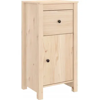 Komoda Dřevěná Skříňka z Masivního Borovicového Dřeva 40 x 35 x 80 cm