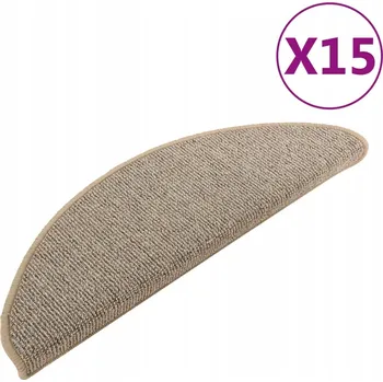 Nášlap na schod Kobercové Nášlapy na Schody Protiskluzové 65x21x4cm Šedé a Hnědé