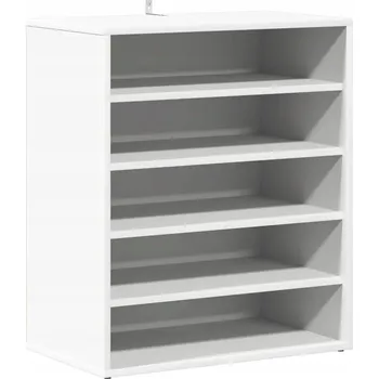 Botník Botník , 5 polic , bílá, 60 x 35 x 70 cm, materiál na bázi dřeva