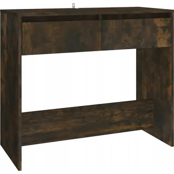 Předsíňová stěna Předsíňová konzole se dvěma zásuvkami, kouřový dub, 89x41x76,5 cm