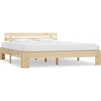 Postel Dřevěná dvoulůžková postel G02V 80x200 dub