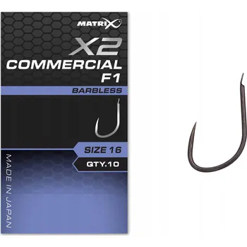 Rybářský háček Háčky Matrix X2 Commercial F1 14 bez protihrotu