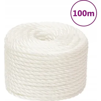Železářství Polypropylenové lano stáčené UV-voděodolné bílé 14mm 100m 1080kg