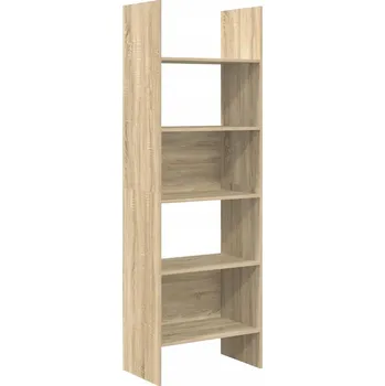 Knihovna Knihovna s 5 policemi, dub sonoma, 60x35x180 cm