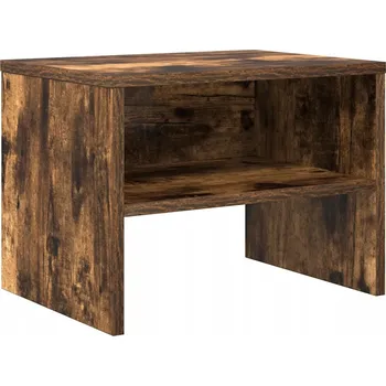 Noční stolek Noční stolek z dřevěného materiálu, kouřový dub, 40x30x30 cm