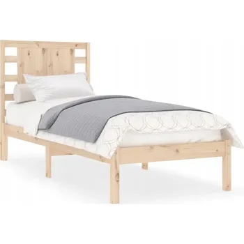 Postel Rám postele z masivního borovicového dřeva 205,5 x 96 x 100 cm, neošetřený