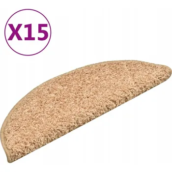 Nášlap na schod Kobercové nášlapy na schody Protiskluzové Zlaté 56x17x3 cm