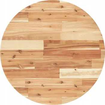 Konferenční stolek Stolová deska z masivního akátového dřeva, kulatý, 60 x 2 cm, přírodní