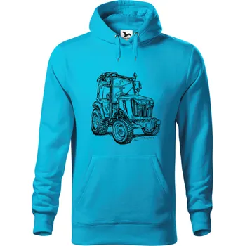 Dámská mikina Mikina - John Deere 3039 R Barva: Modrá - tyrkysová (44), Velikost: XXL, Střih: Pánské