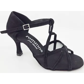 Dámská sálová obuv Rummos,Dámské taneční latinky R365/60RR, černý semiš 36.5