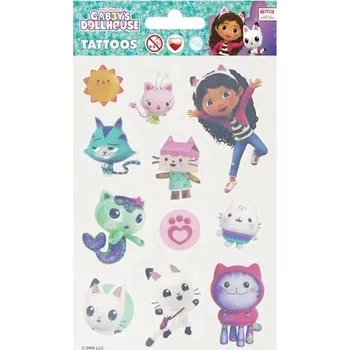 Tetování Tetovací obtisk dinosauři GABBY‚S DOLLHOUSE