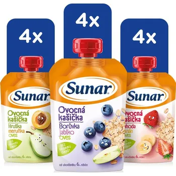 Dětská výživa Sunar kašička mix karton 12x120g