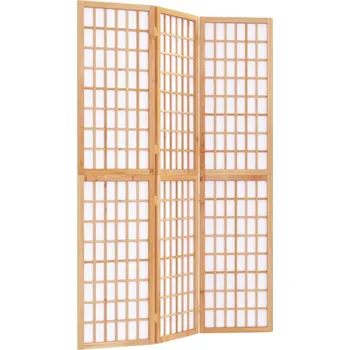 Paraván Skládací paraván Shoji z masivního jedlového dřeva 120x170 cm